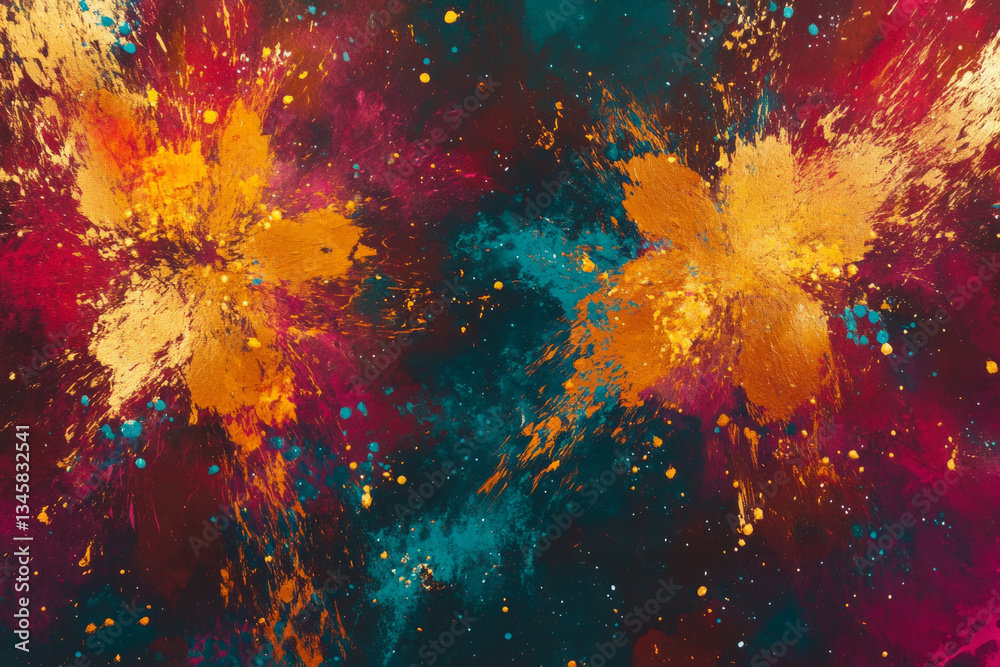 A bold, colorful abstract background featuring cosmic supernova bursts. The radiant explosions of deep crimson, glowing gold, and electric blue create a high-energy, space-inspired, and visually A bold, colorful abstract background featuring cosmic supernova bursts. The radiant explosions of deep crimson, glowing gold, and electric blue create a high-energy, space-inspired, and visually