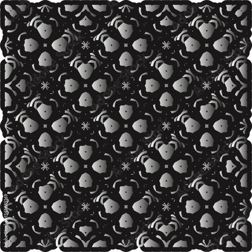 Metal pattern. Abstract metallic background. Wallpaper with repeat pattern.