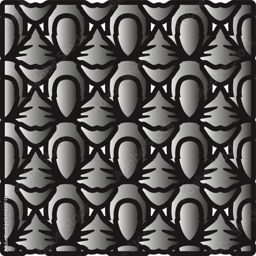 Metal pattern. Abstract metallic background. Wallpaper with repeat pattern.