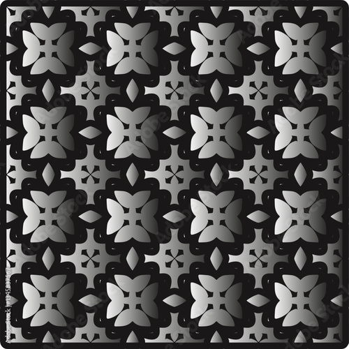 Metal pattern. Abstract metallic background. Wallpaper with repeat pattern.