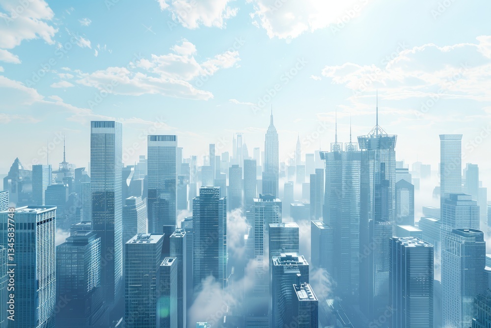 High Definition Visual of Tall Skyscrapers Symbolizing Urban Growth and Modernity High Definition Visual of Tall Skyscrapers Symbolizing Urban Growth and Modernity