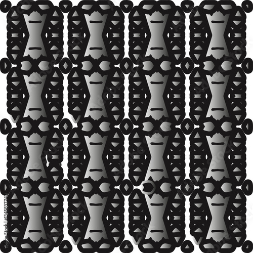 Metal pattern. Abstract metallic background. Wallpaper with repeat pattern.