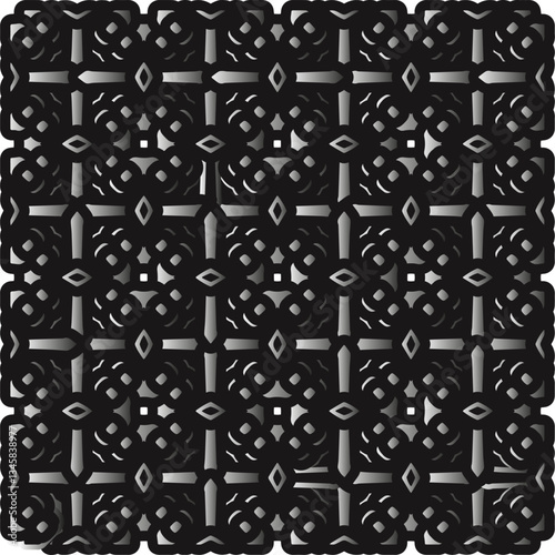 Metal pattern. Abstract metallic background. Wallpaper with repeat pattern.