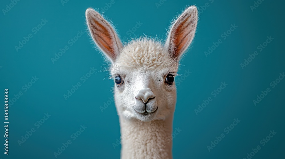 Fototapeta premium Baby Alpaca Portrait