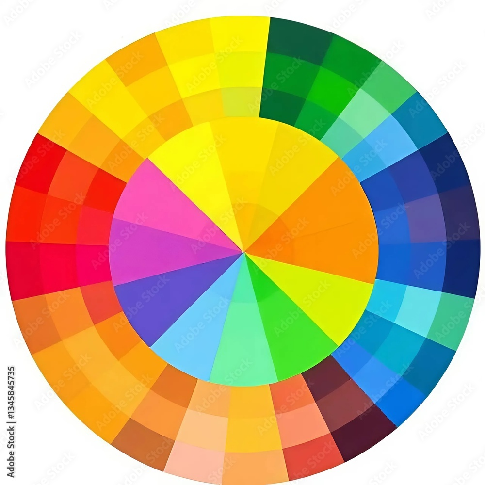 Obraz premium color palette guide isolated
