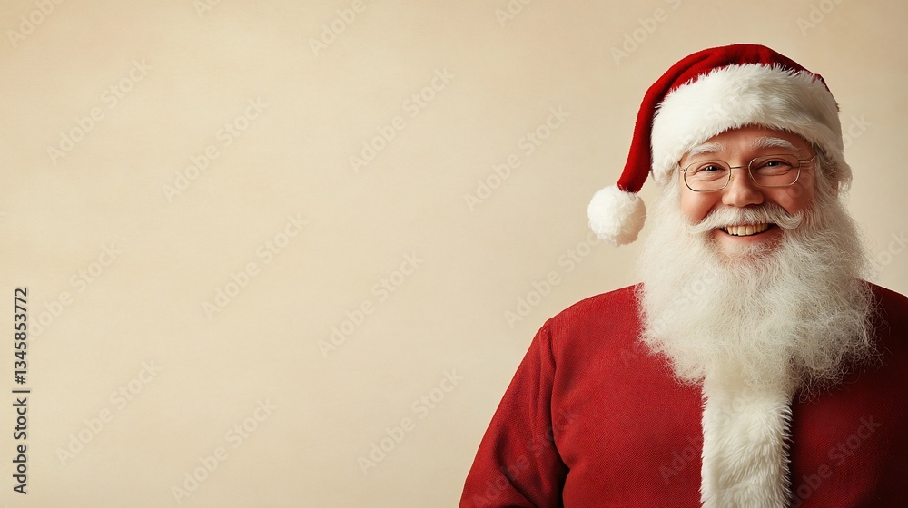 Naklejka premium Jolly Santa portrait