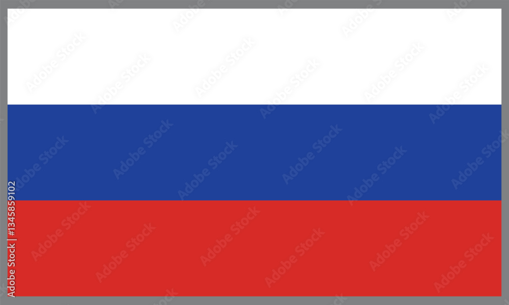 Fototapeta premium Russia flag,Russia National Flag Vector, The correct proportions and color.