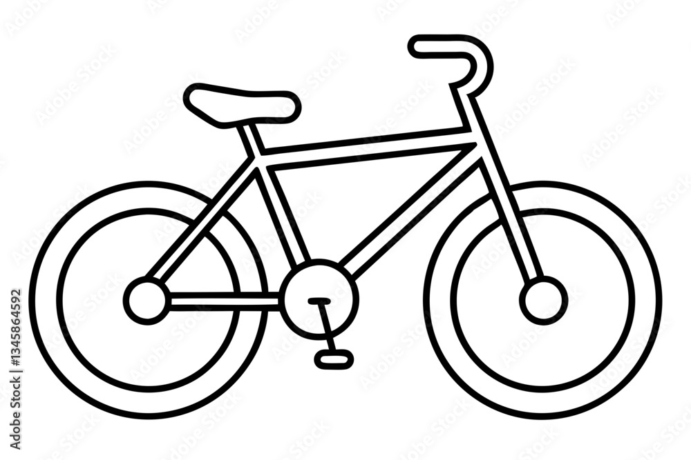 bike line art silhouette vector illustration bike line art silhouette vector illustration