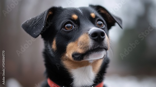 A dog playing in a park, loyal and energetic, pet photography