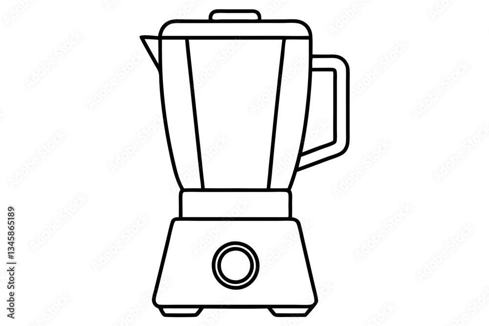 blender line art silhouette vector illustration blender line art silhouette vector illustration