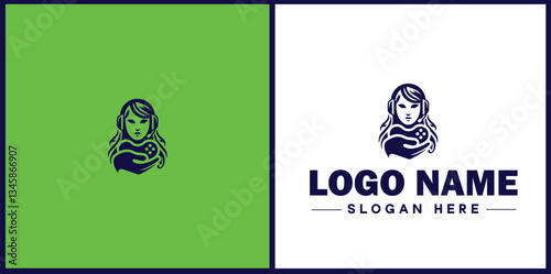 Obraz na płótnie Virtual Assistant icon Online assistant Remote assistant Digital assistant flat logo sign symbol editable vector w salonie