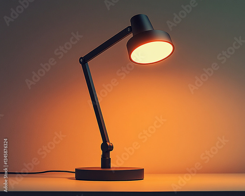 table lamp on a dark background
