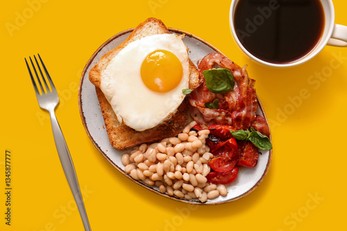 Plate with tasty English br...