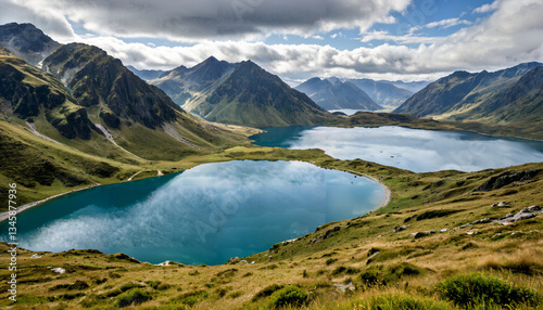 Le Lac Miroir dans un paysage montagneux