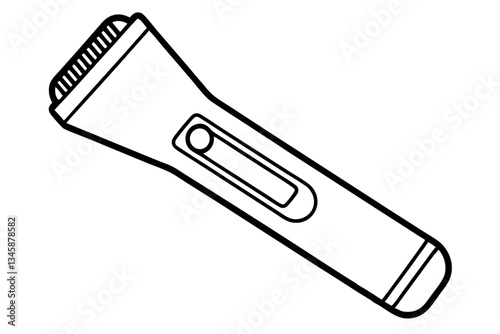 electric shaver line art silhouette vector illustration