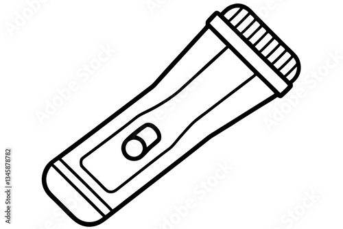 electric shaver line art silhouette vector illustration