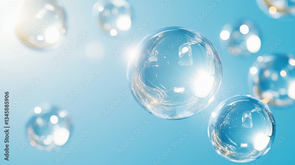 Sun-Drenched Bubbles Dance Lightly In Open Sky Sun-Drenched Bubbles Dance Lightly In Open Sky