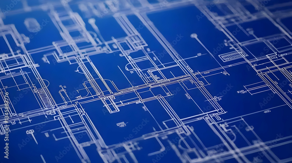Abstract Digital Circuit Board Layout In Blue Tones Depicting Network And Electronic System Abstract Digital Circuit Board Layout In Blue Tones Depicting Network And Electronic System