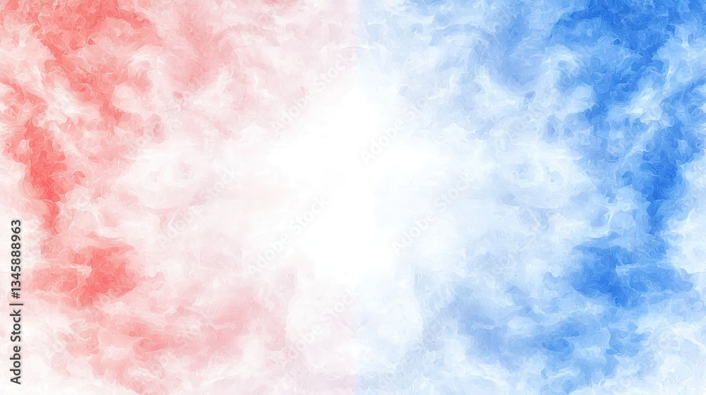 Fototapeta premium Red and blue abstract cloudscape background