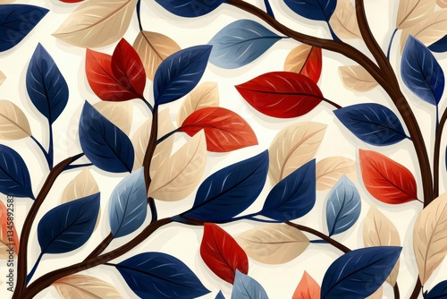Download a stunning Floral pattern with hand-drawn botanical details, isolated transparency, perfect for crafting, web design, and print projects Explore this high-resolution seamless vector