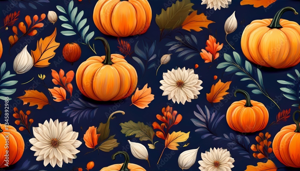 seamless pattern with pumpkins seamless pattern with pumpkins