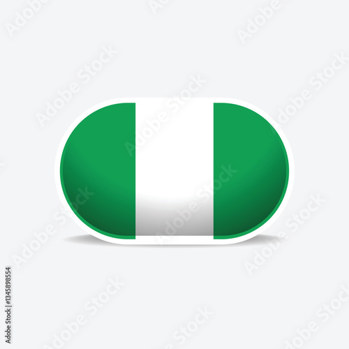Nigeria national flag button vector Free Download Nigeria national flag button vector - GFXLoad