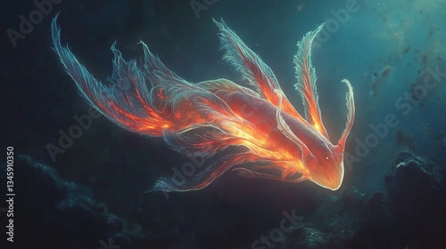 Tableau sur toile Generic Slug Feathery Overview Gloom Gills Flame Crawls
