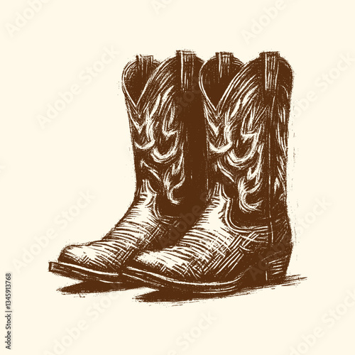 Hand drawn vintage style sketch design vector