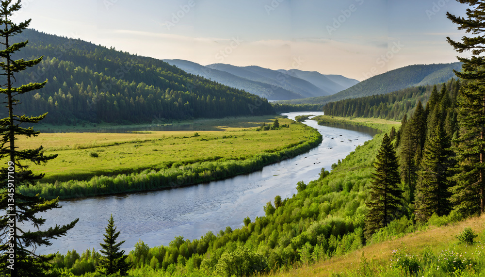Un paysage naturel idyllique