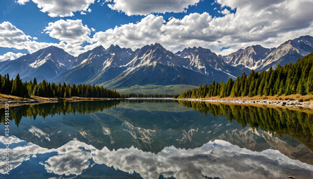 Le lac dans la montagne