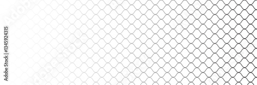 Seamless Chain Link Fence Vector Texture - Wire Mesh Pattern. vector ilustration