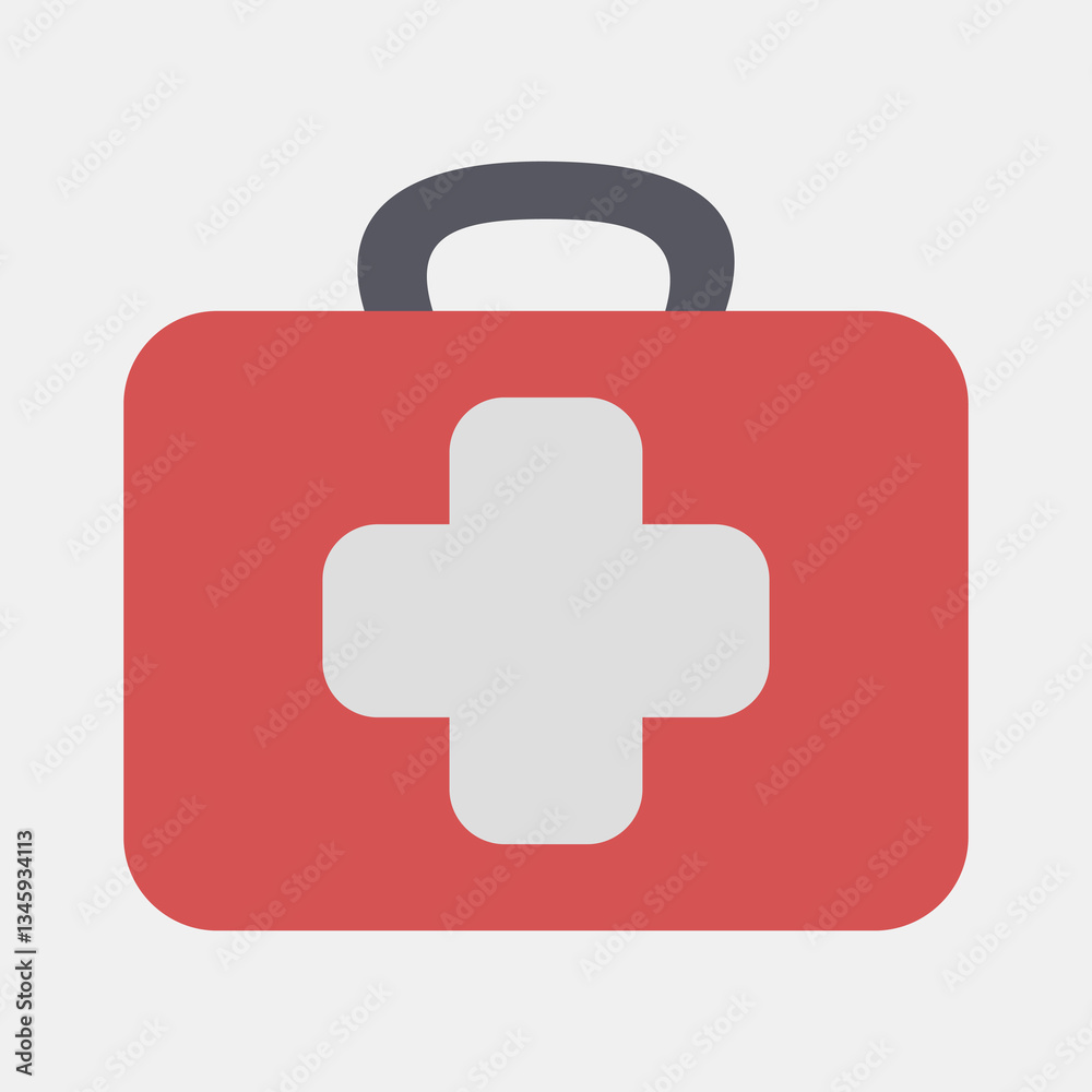 Icon first aid. Camping and adventure elements. Icons in flat style. Good for prints, posters, logo, advertisement, infographics, etc. Icon first aid. Camping and adventure elements. Icons in flat style. Good for prints, posters, logo, advertisement, infographics, etc.