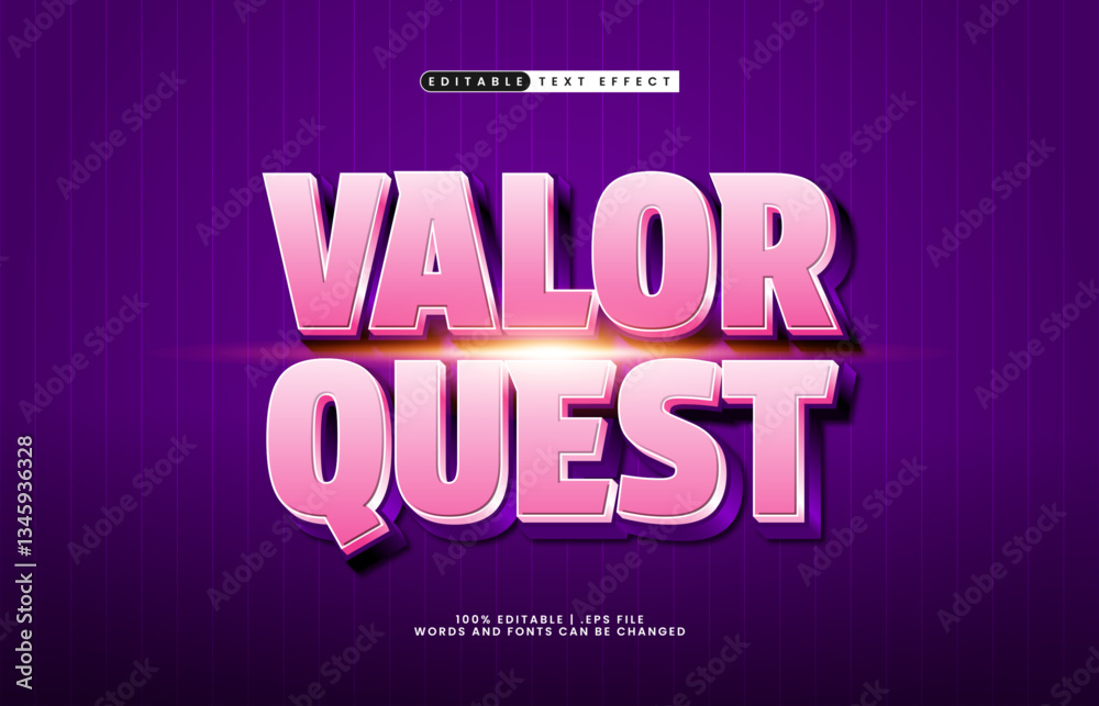 valor quest editable text effect with a super and brave text effect valor quest editable text effect with a super and brave text effect