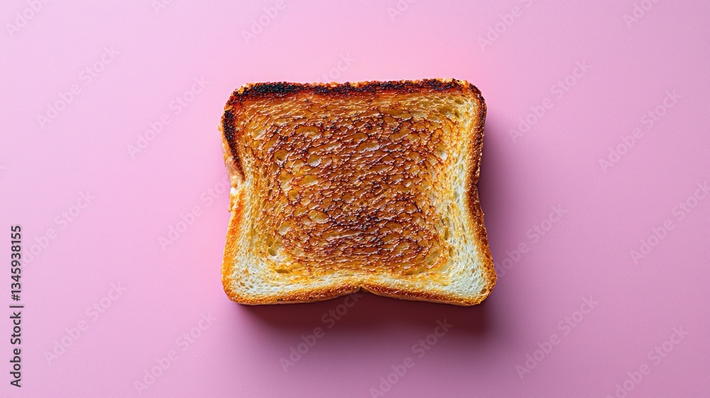 Close-up toasted bread slice Close-up toasted bread slice