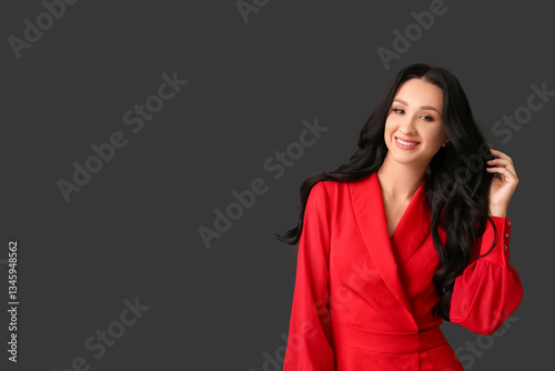 Beautiful young woman with ...