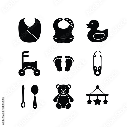 BABY - thin line vector icon set. Pixel perfect. Editable stroke. The set contains icons: Child, Baby baby thin line icons Human newborn baby, toddler or infant flat icon for apps and websites Baby bl