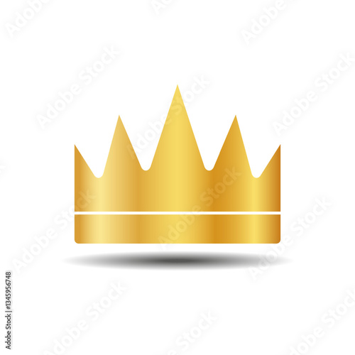 The crown is a symbol of monarchical power on a white background