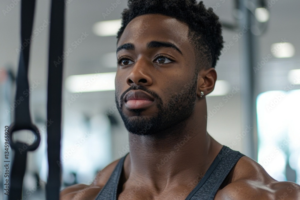 Fototapeta premium Fitness Trainer: Assisting clients with workouts or providing fitness guidance 