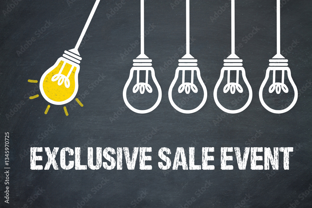 Fototapeta premium Exclusive Sale Event