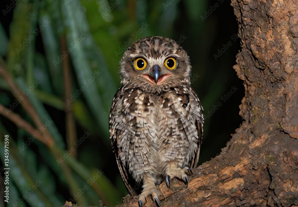New Caledonian Owlet-Nightjar (Aegotheles savesi) – A mysterious, nocturnal bird with very few sightings.
