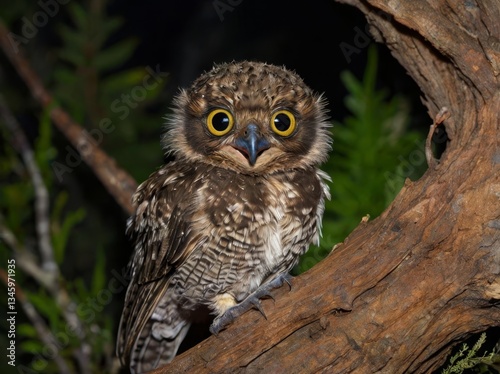 New Caledonian Owlet-Nightjar (Aegotheles savesi) – A mysterious, nocturnal bird with very few sightings.