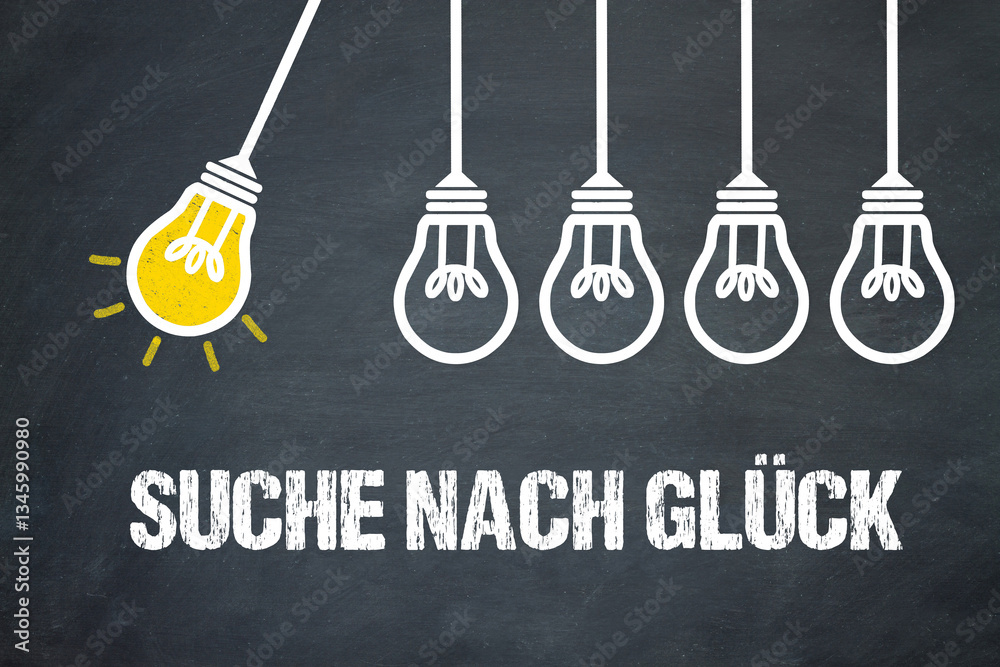 Fototapeta premium Suche nach Glück