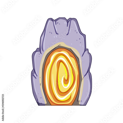 teleportation magic door portal cartoon vector illustration