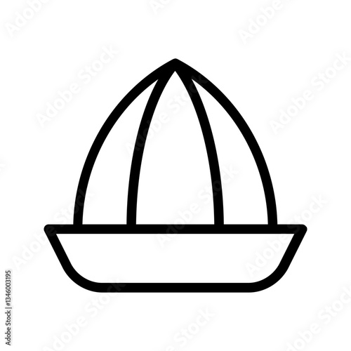 squeezer icon. Thin line squeezer icon from kitchen collection. Outline vector isolated on white background. Editable squeezer symbol can be used web and mobile