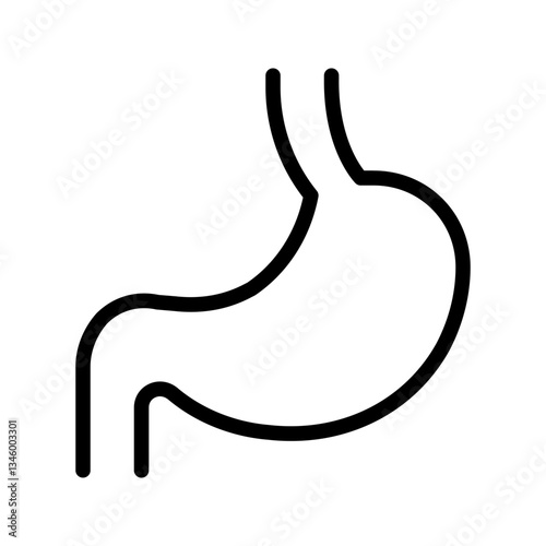 Stomach icon. symbol for mobile concept and web design. vector illustration