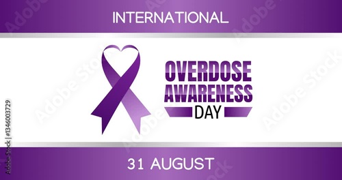 international overdose awareness day motion video, ideal for international overdose awareness day celebration