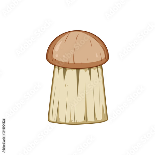 grip mushroom brush cartoon vector illustration