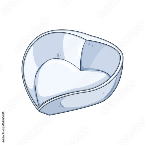 durable sauce dipping bowl cartoon vector illustration
