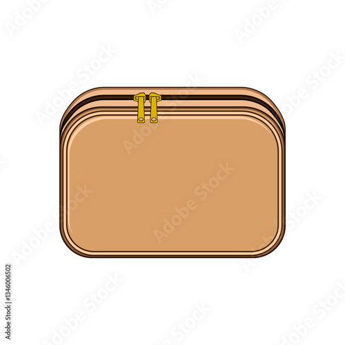 flame toiletry bag cartoon vector illustration