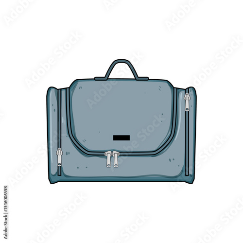 light toiletry bag cartoon vector illustration